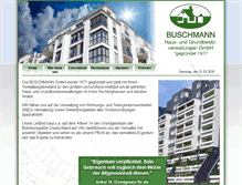 Tablet Screenshot of buschmann-gmbh.de